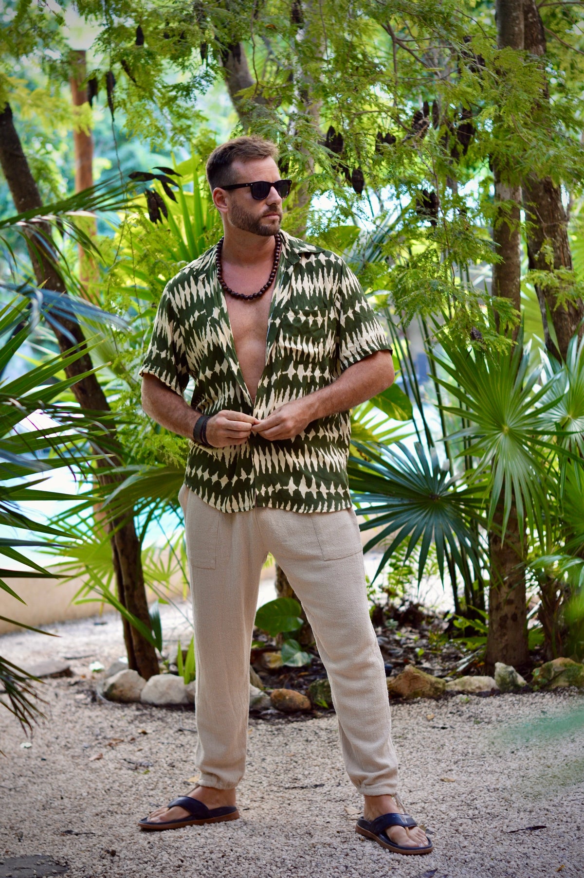 Boho Rayon Shirt for Men – MÁLAGA