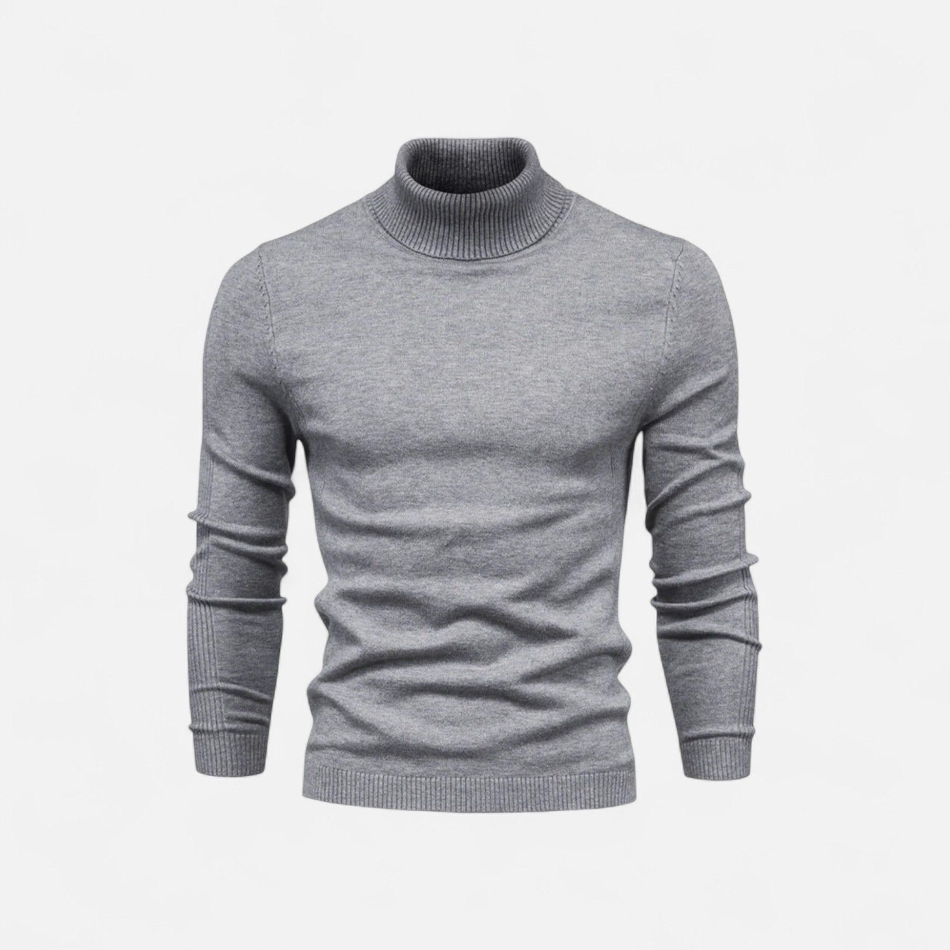 Andrés | Suéter de Cuello Alto de Algodón Premium para Hombre 10