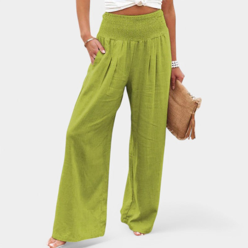 Carla | Pantalones de Lino Aireados con Cintura Elástica para Mujer 6