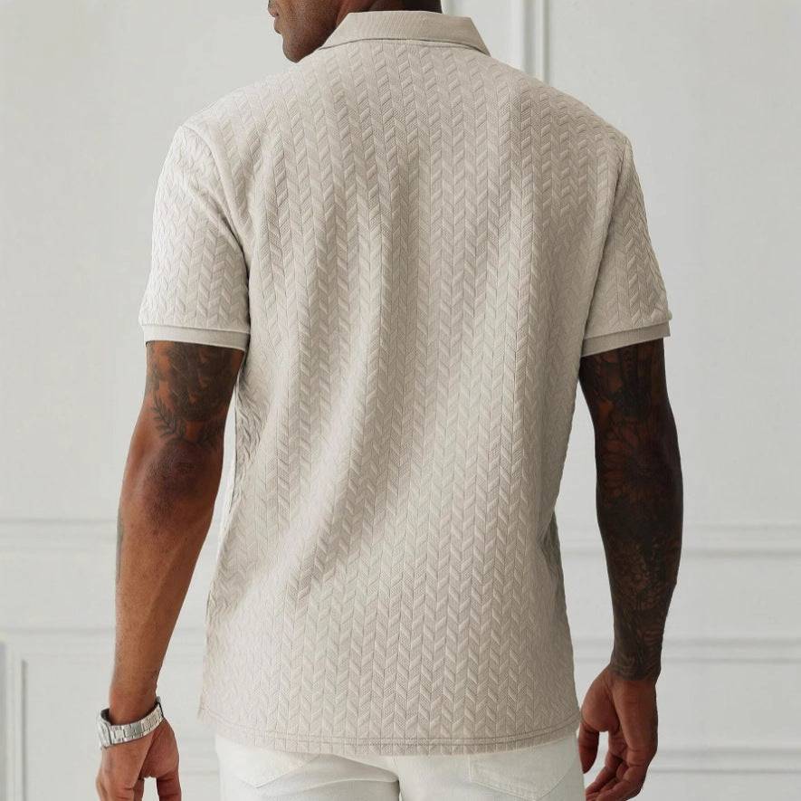 Diego | Polo de Punto de Verano para Hombre con Textura Elegante 7