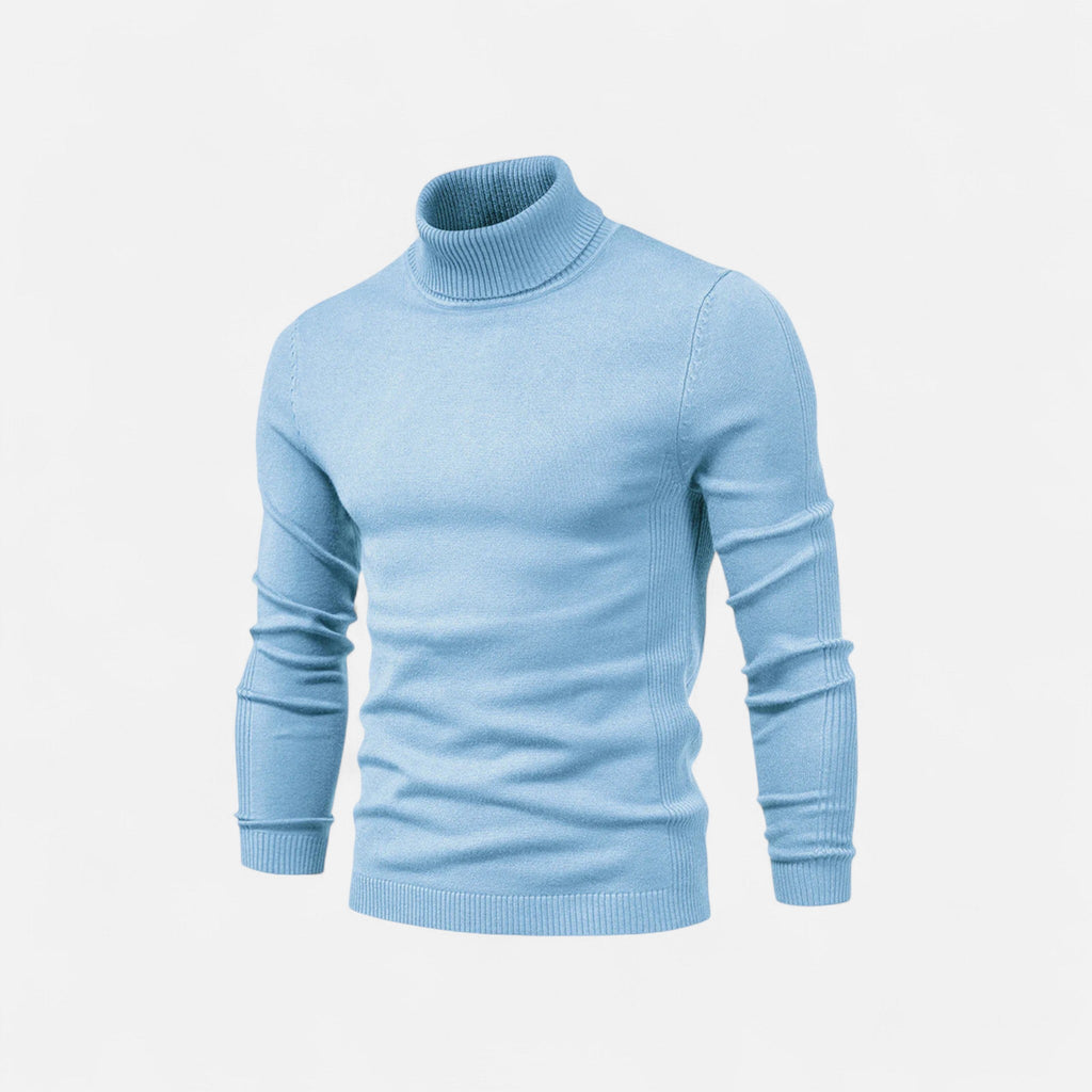 Diego | Suéter de Cuello Alto de Algodón para Hombre con Estilo Atemporal 10