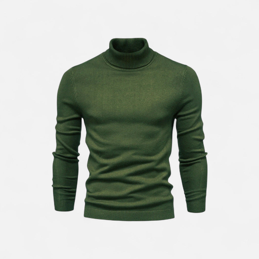 Diego | Suéter de Cuello Alto de Algodón para Hombre con Estilo Atemporal 11