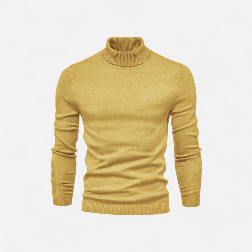Diego | Suéter de Cuello Alto de Algodón para Hombre con Estilo Atemporal 12