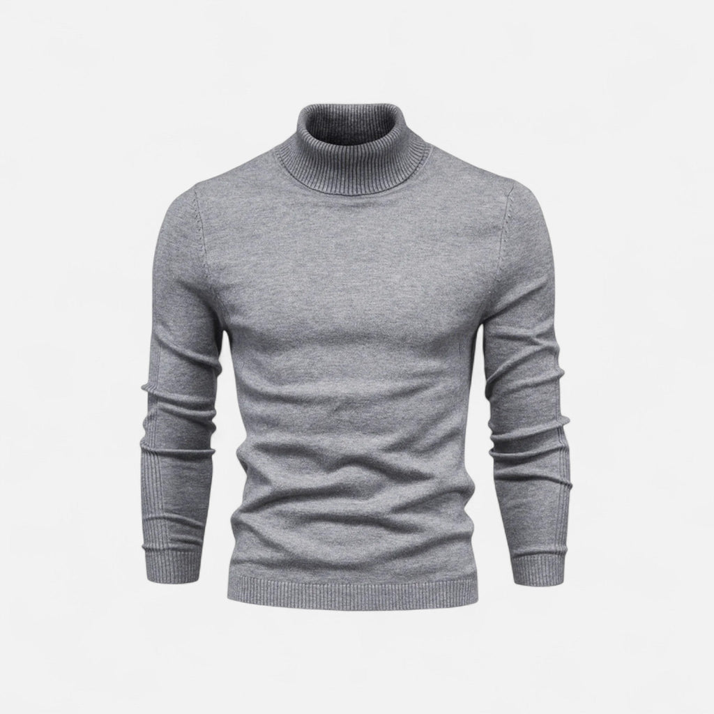 Diego | Suéter de Cuello Alto de Algodón para Hombre con Estilo Atemporal 13