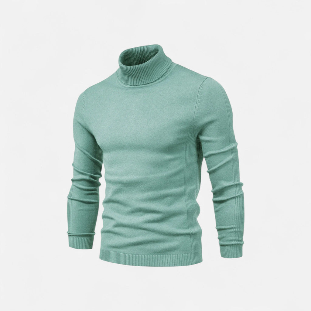 Diego | Suéter de Cuello Alto de Algodón para Hombre con Estilo Atemporal 14