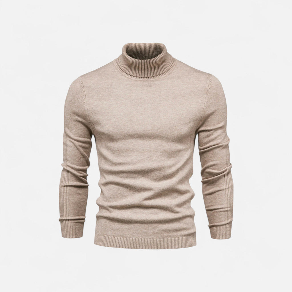 Diego | Suéter de Cuello Alto de Algodón para Hombre con Estilo Atemporal 3