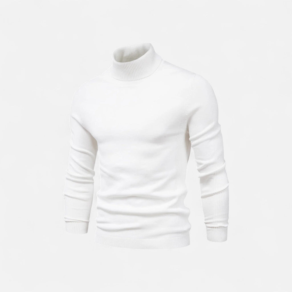 Diego | Suéter de Cuello Alto de Algodón para Hombre con Estilo Atemporal 9