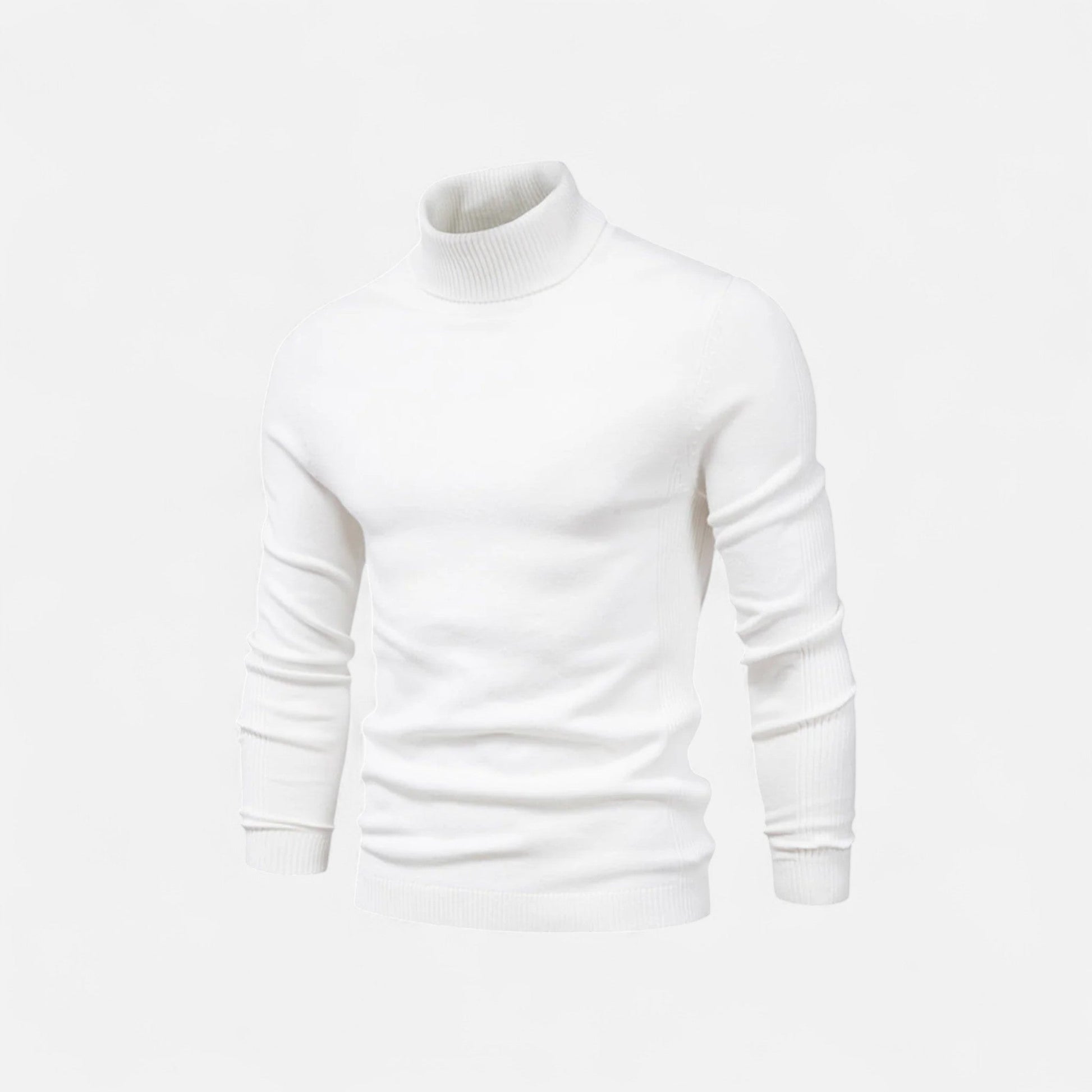 Diego | Suéter de Cuello Alto de Algodón para Hombre con Estilo Atemporal 9