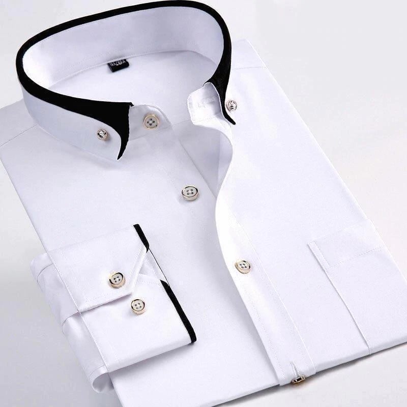 Ethan | Moderno Camisa de Hombre con Cuello en Contraste 1