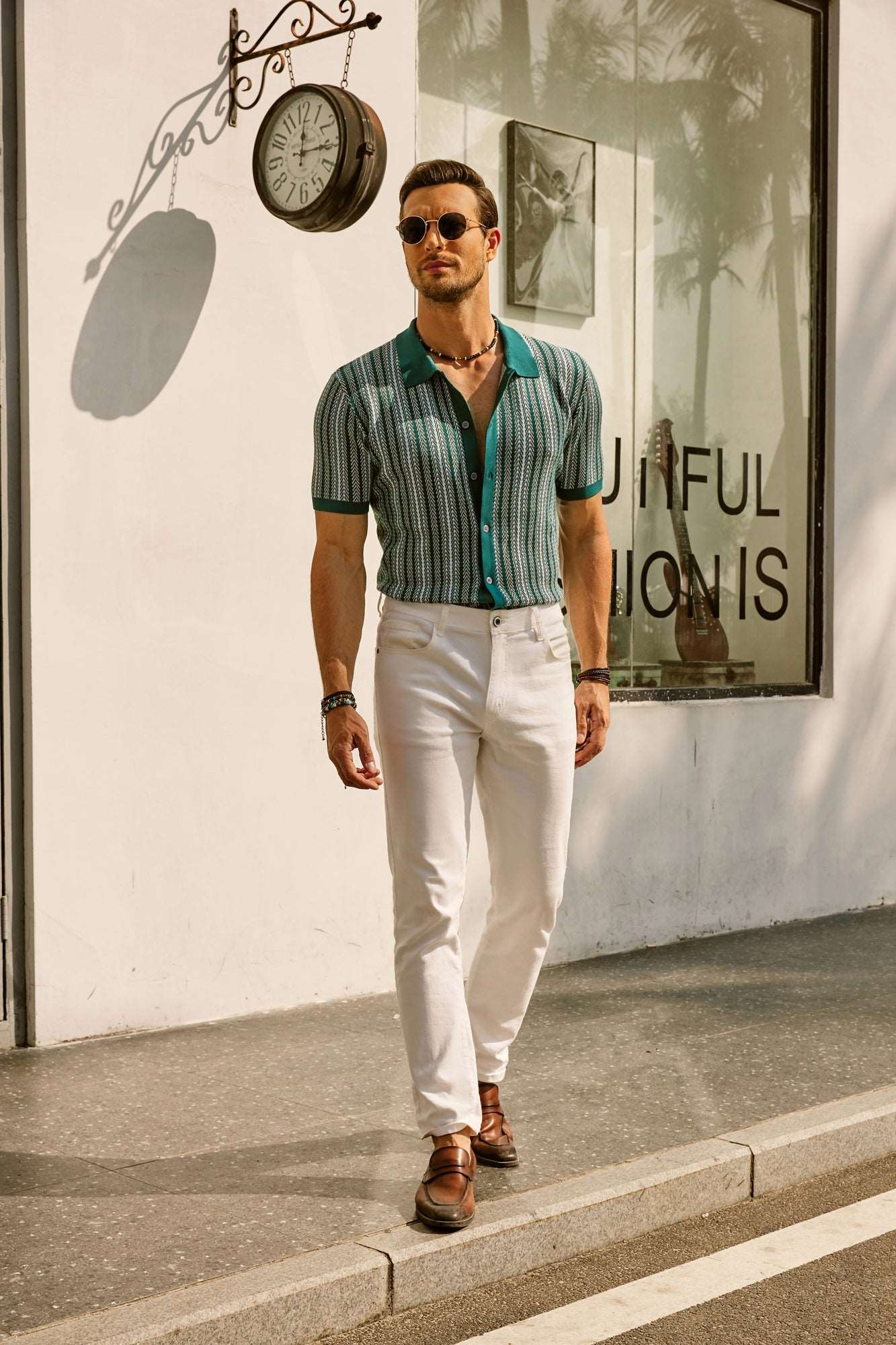 Fernando | Polo de Punto a Rayas para Hombre con Estilo Vintage 5