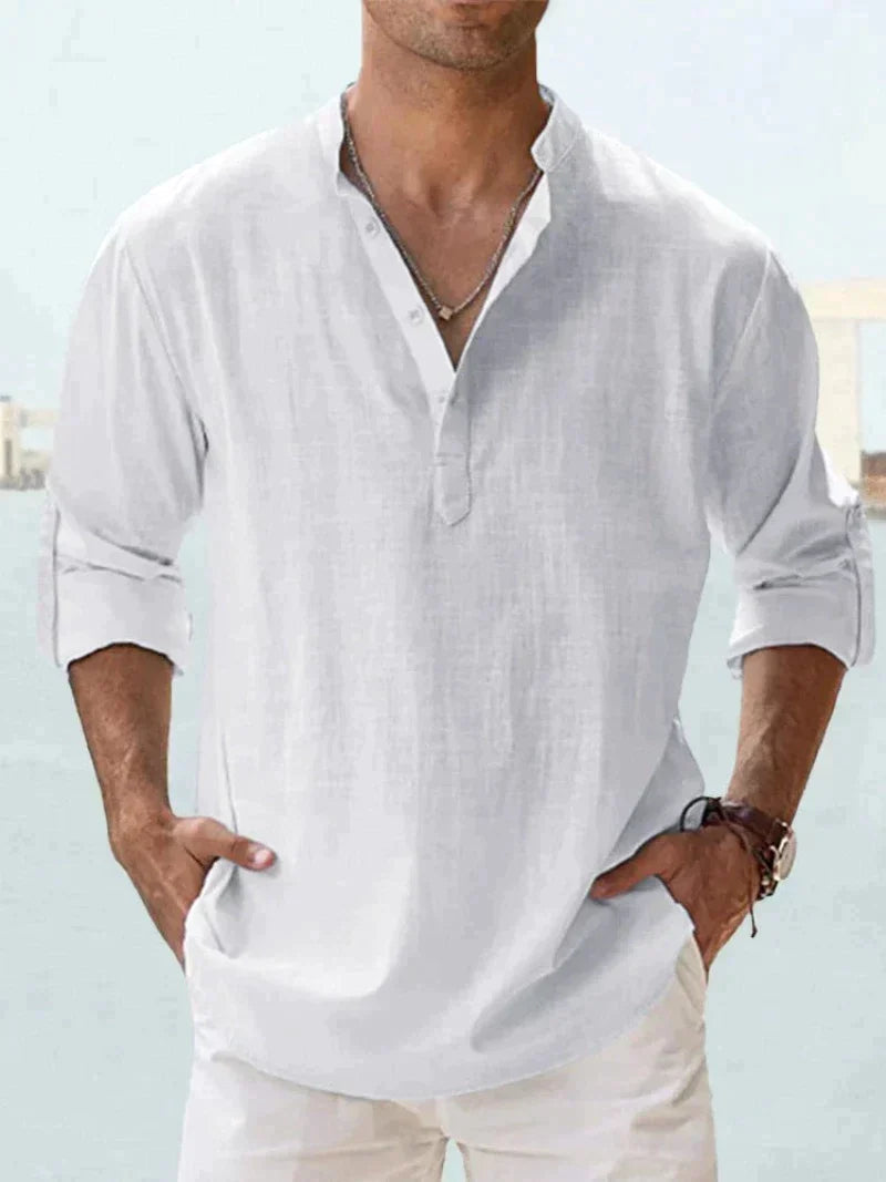 GABRIEL – Camisa de lino elegante y confortable para hombre