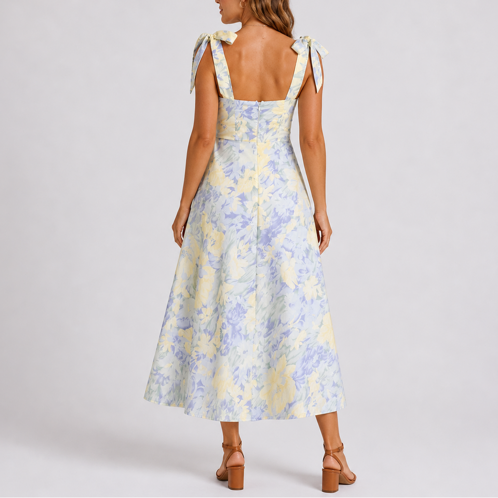 Isabella | Vestido Midi Floral para Mujer con Tirantes Ajustables 2
