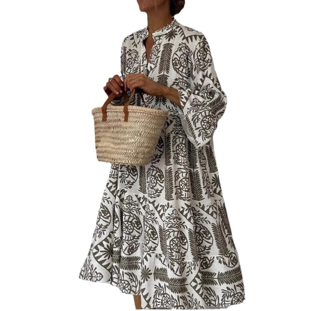 Isabella | Vestido Túnica Floral Escalonado para Mujer con Corte Holgado 5
