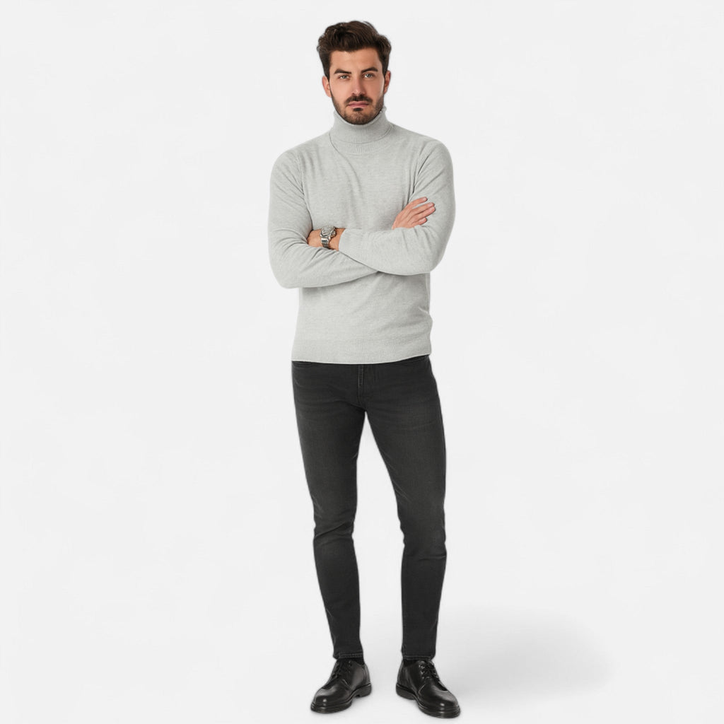 Javier | Jersey Cuello Alto de Lana para Hombre Clásico y Elegante 2