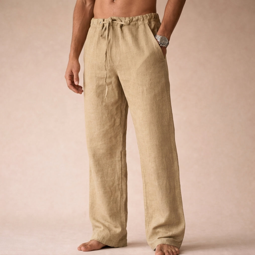 Santiago | Pantalones de Lino de Corte Relajado para Hombre 2