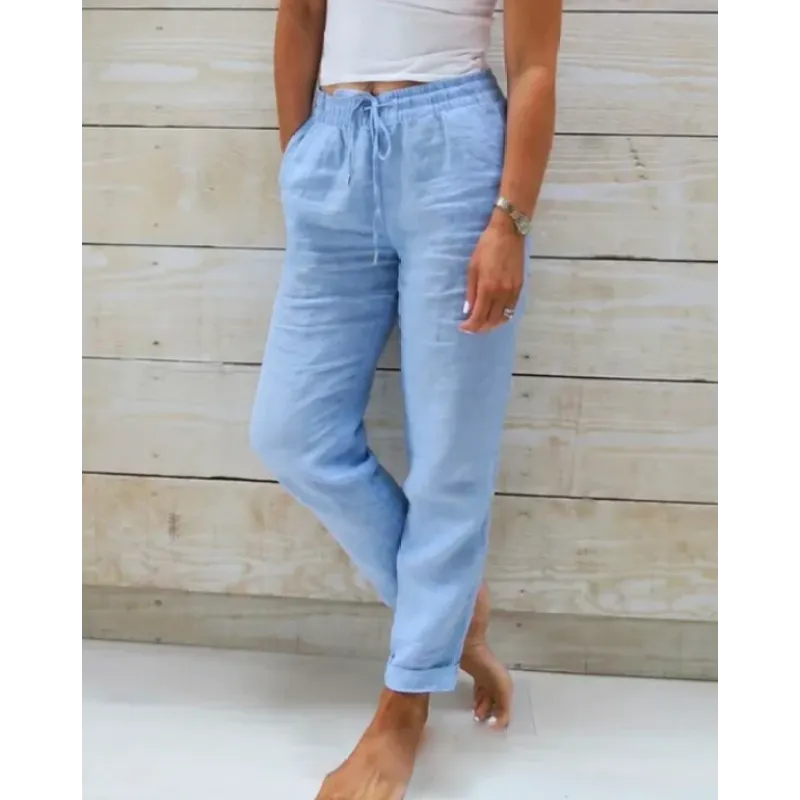 Sofia | Pantalones Holgados con Cordón para Mujer 3