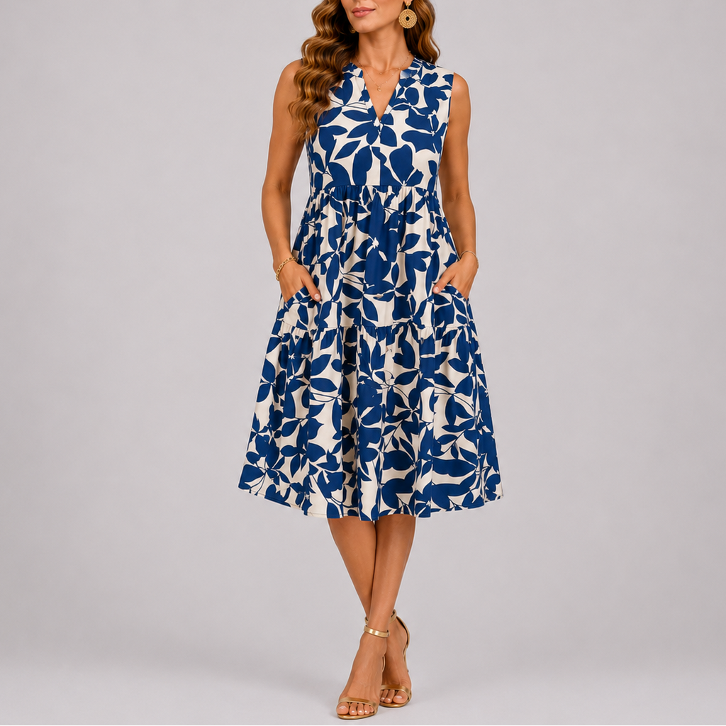 Sofía | Vestido Midi Floral con Volantes para Mujer 2