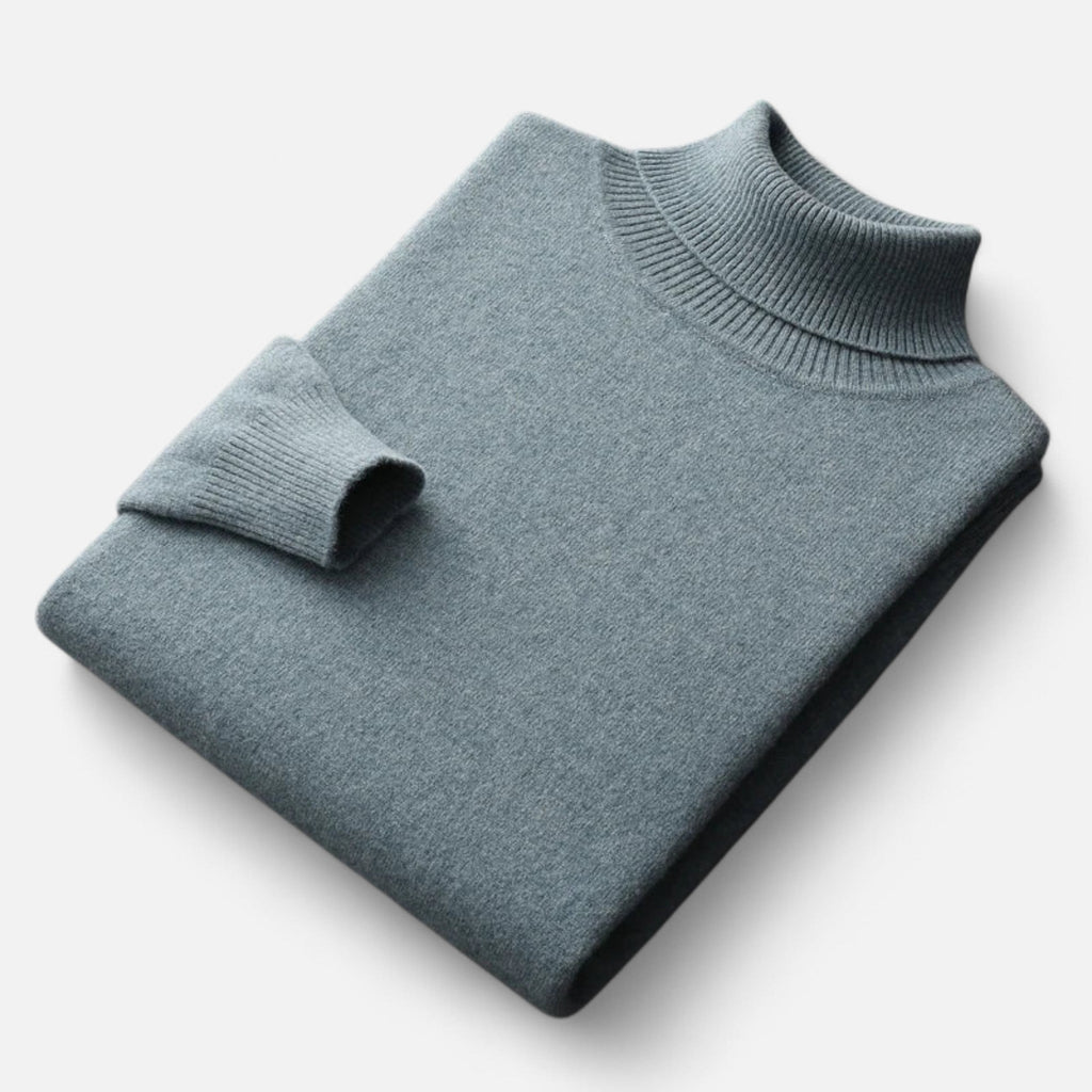 Vista trasera del jersey de lana para hombre