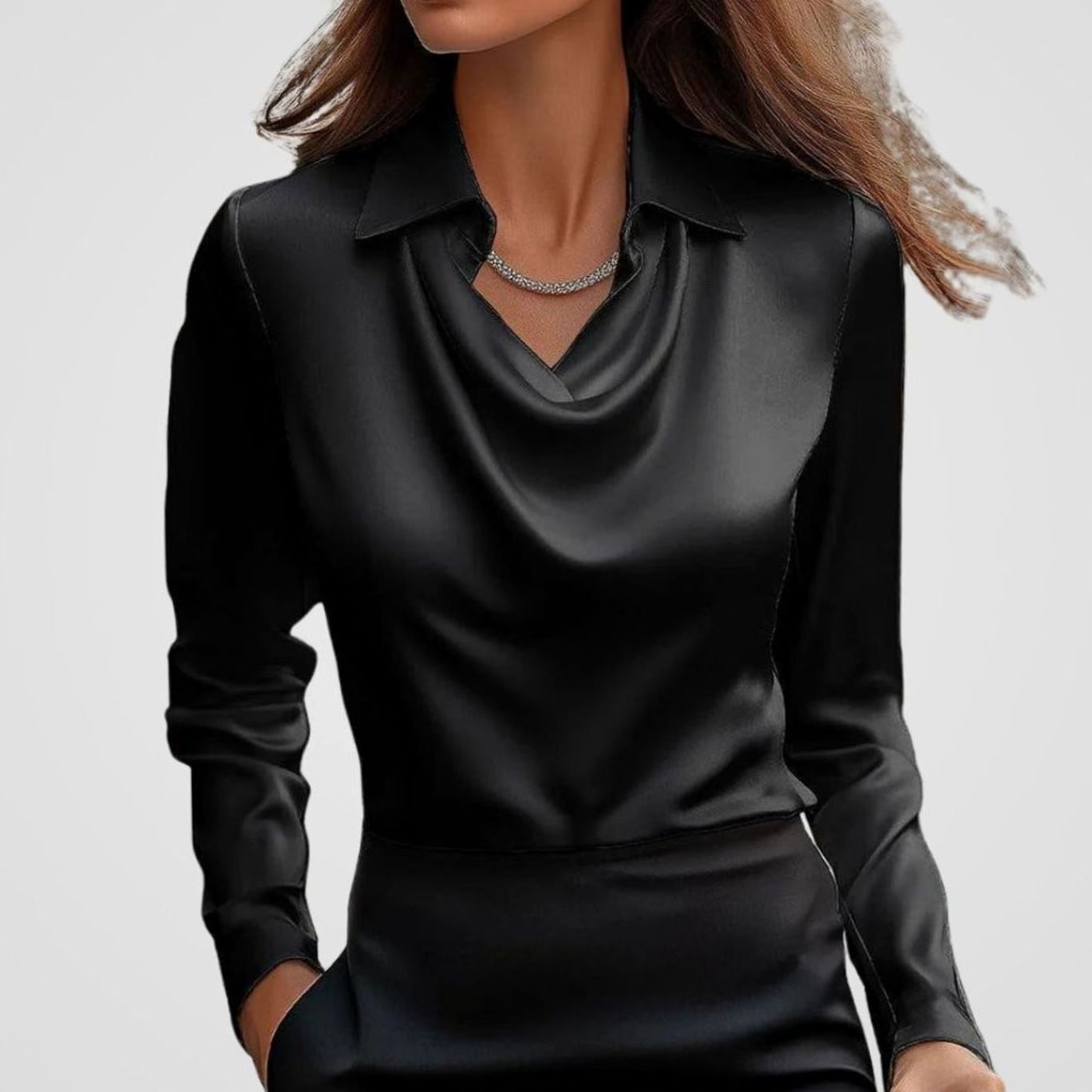 Blusa elegante vista de espalda