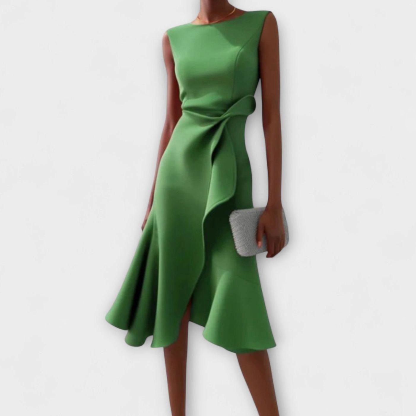 Vestido midi asimétrico disponible en varios colores para mujer