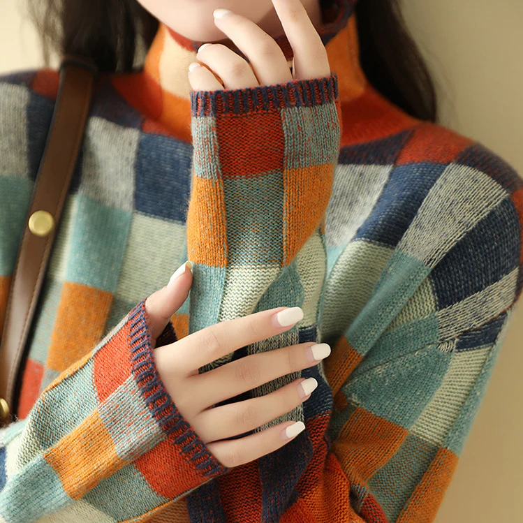 Jersey Mireia combinado en un look casual de invierno