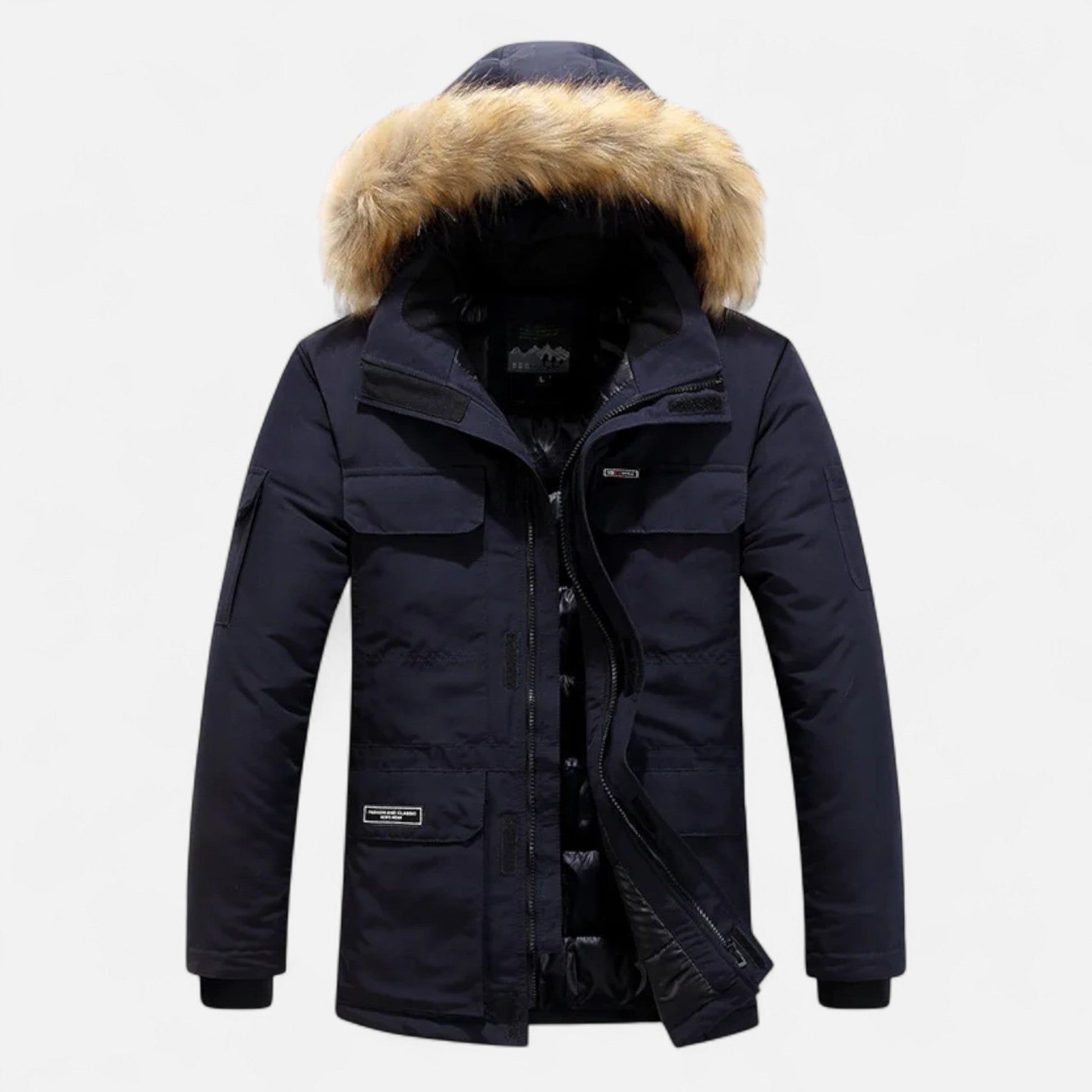 Diego | Parka de Plumón de Invierno para Hombre con Capucha y Forro Polar - Noa Lagos