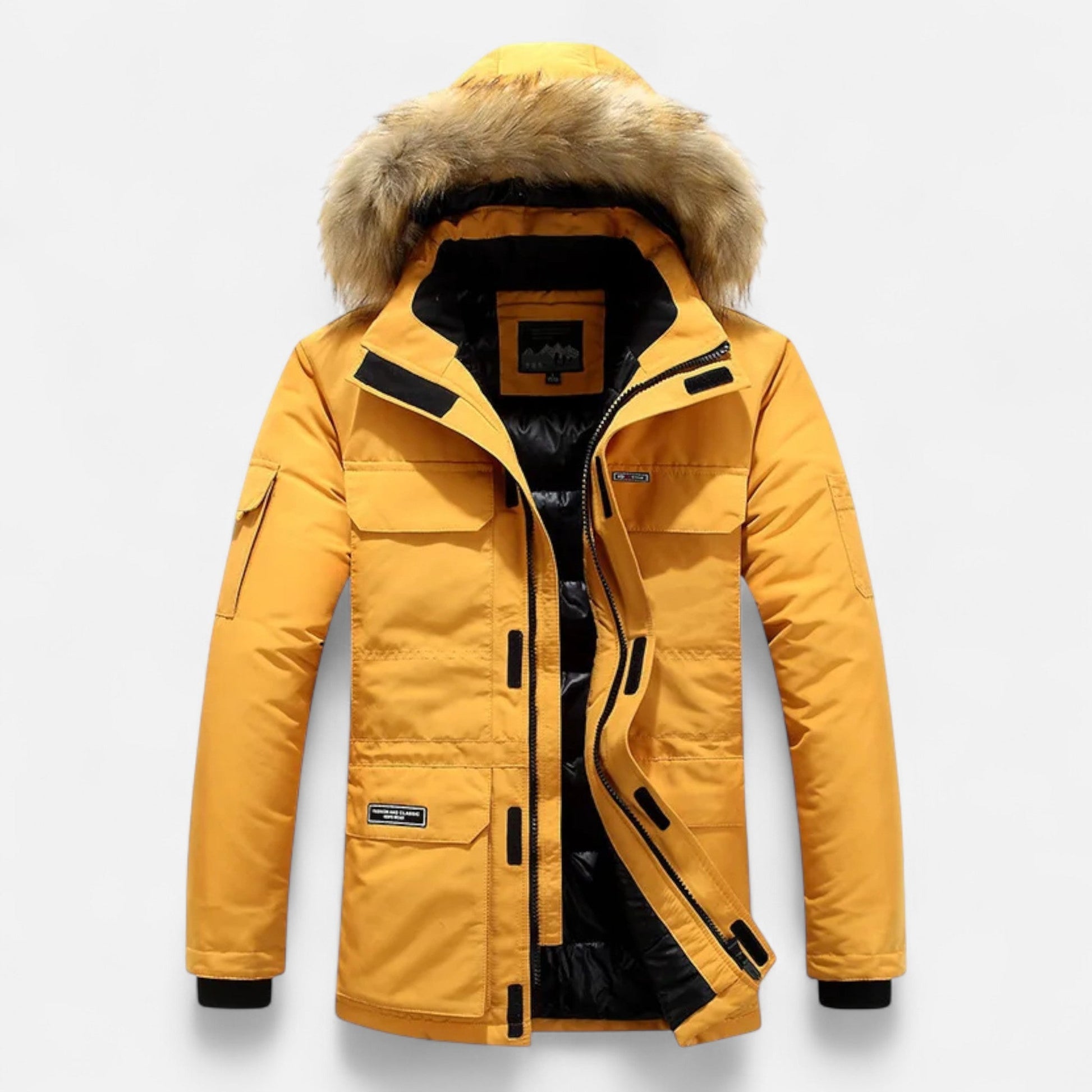 Diego | Parka de Plumón de Invierno para Hombre con Capucha y Forro Polar - Noa Lagos