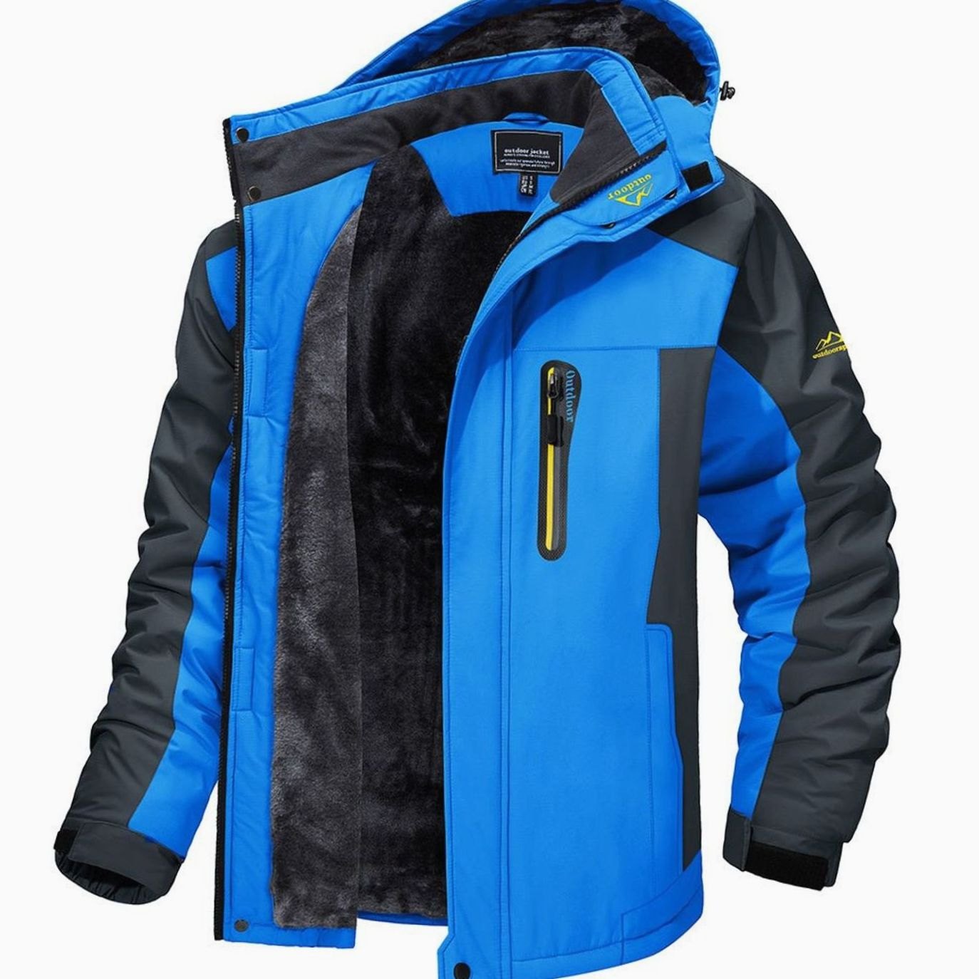 Capucha ajustable y puños de canalé de la chaqueta de invierno Kodiak para hombre