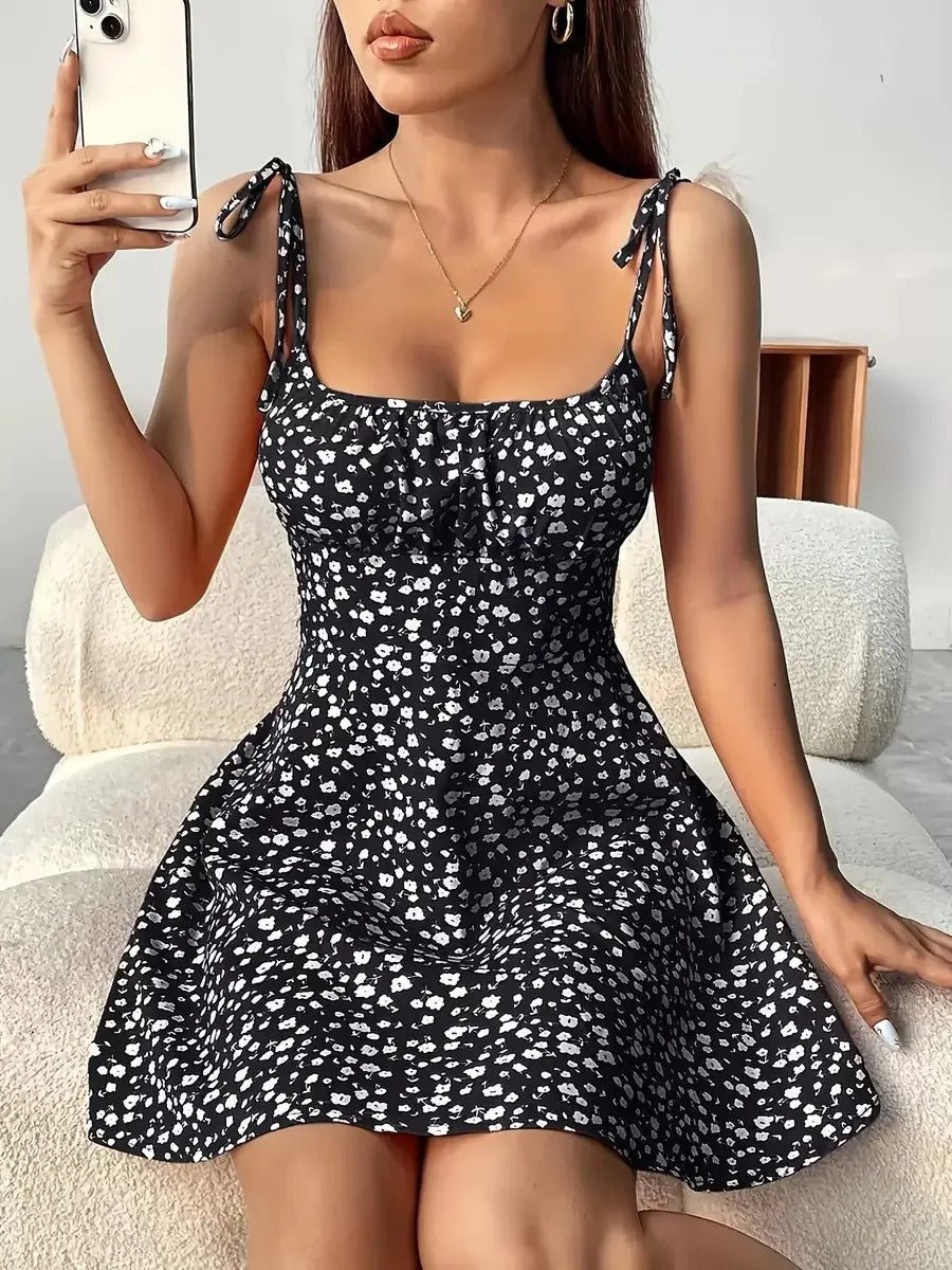 Isabella | Minivestido Floral con Tirantes Ajustables para Mujer - Noa Lagos