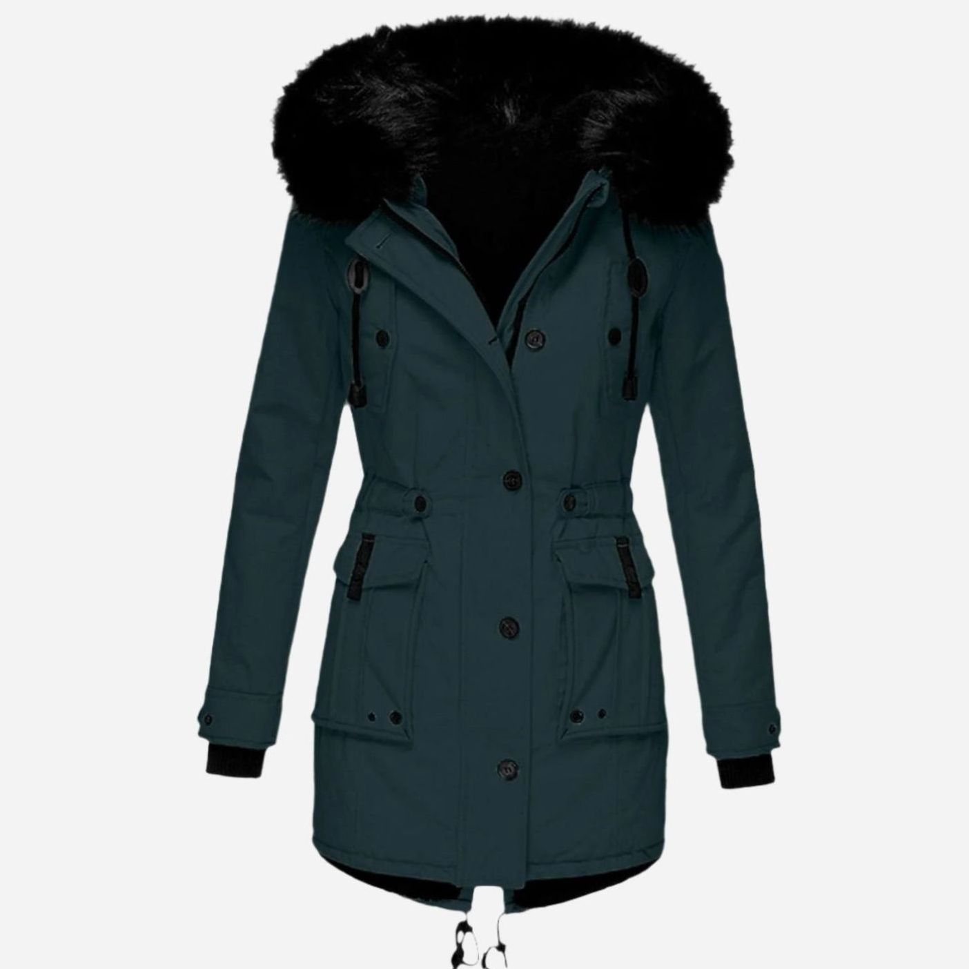 Parka Nordvik combinada con jersey de punto para look de invierno