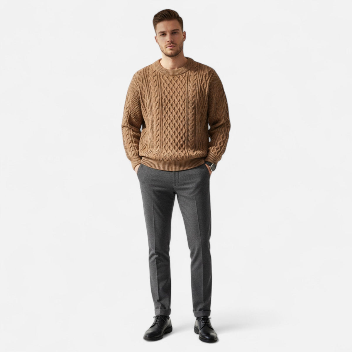 Santiago | Jersey Clásico de Lana Premium para Hombre - Noa Lagos