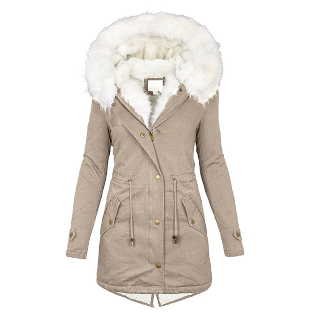 Abrigo acolchado de invierno Elira para mujer en color negro